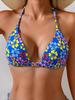 Sexy Zweiteiliger Bikini-Badeanzug mit Dreiecks-Cup-Print, Elegant und Bequem für den Sommerurlaub