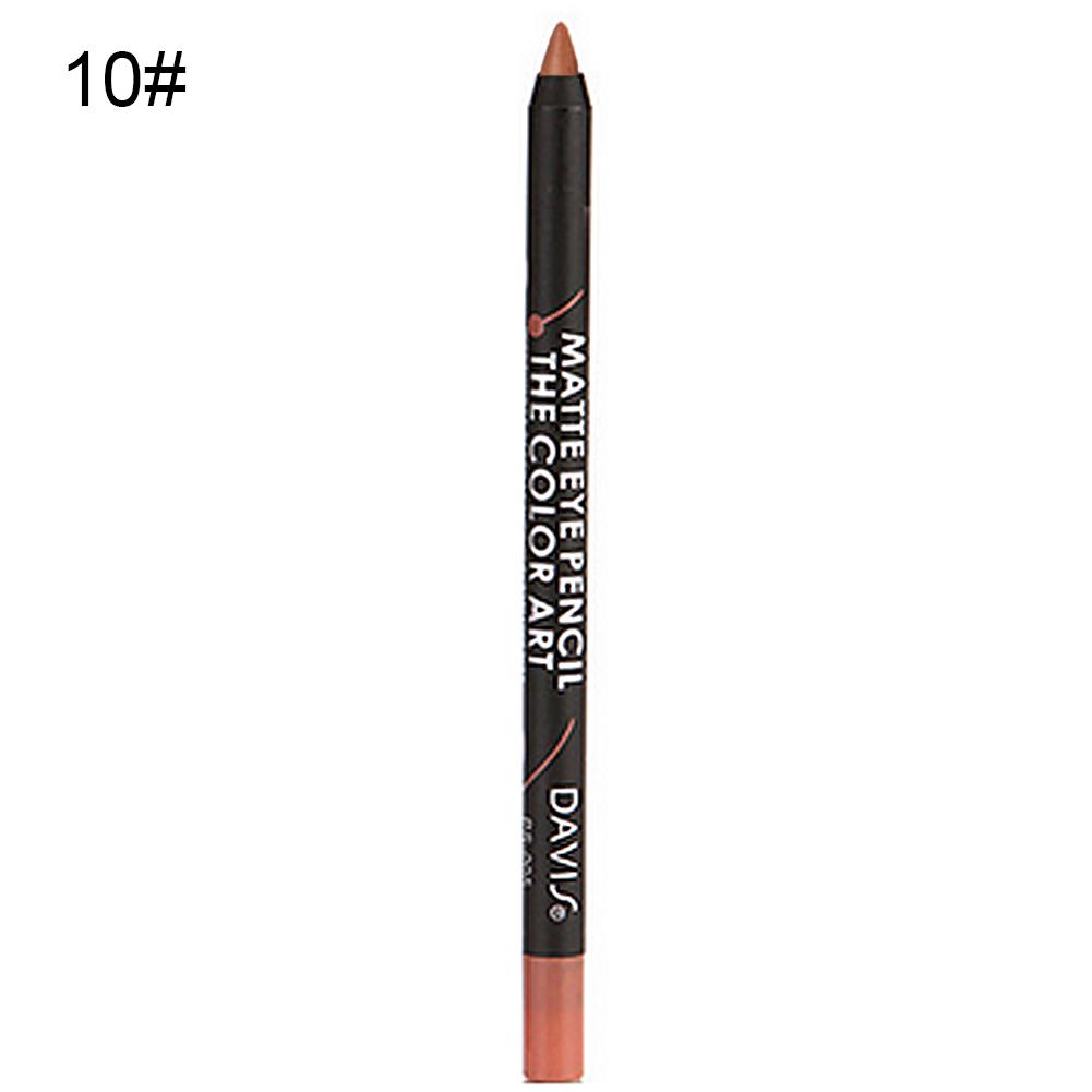 Puntos Vanntett Langvarig 12 Farger Leppestift Blyant Silkematt Lip Liner Kosmetisk