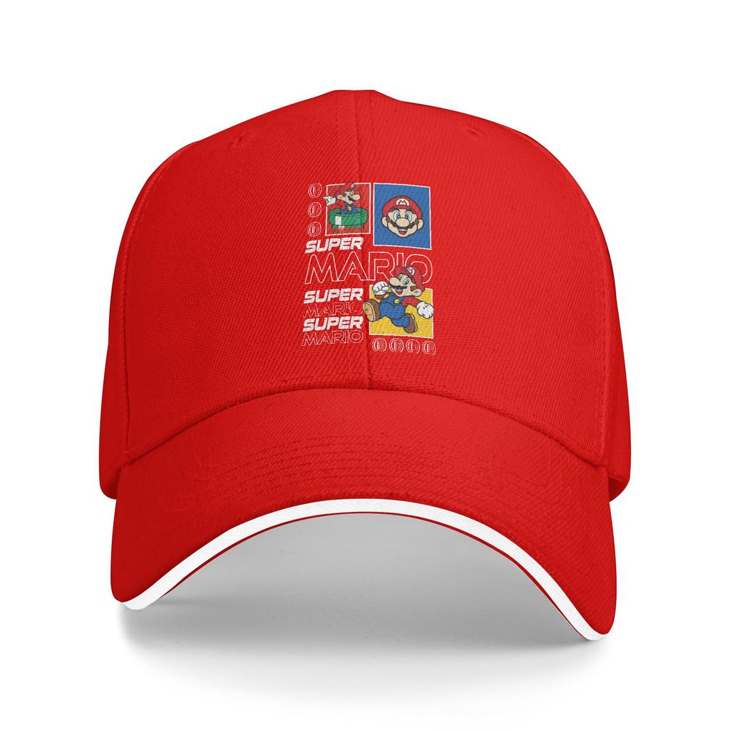 Super Marios Coins Baseball Caps Hip Hop Sandwich Hat Unisex Style Adjustable Headwear Outdoor