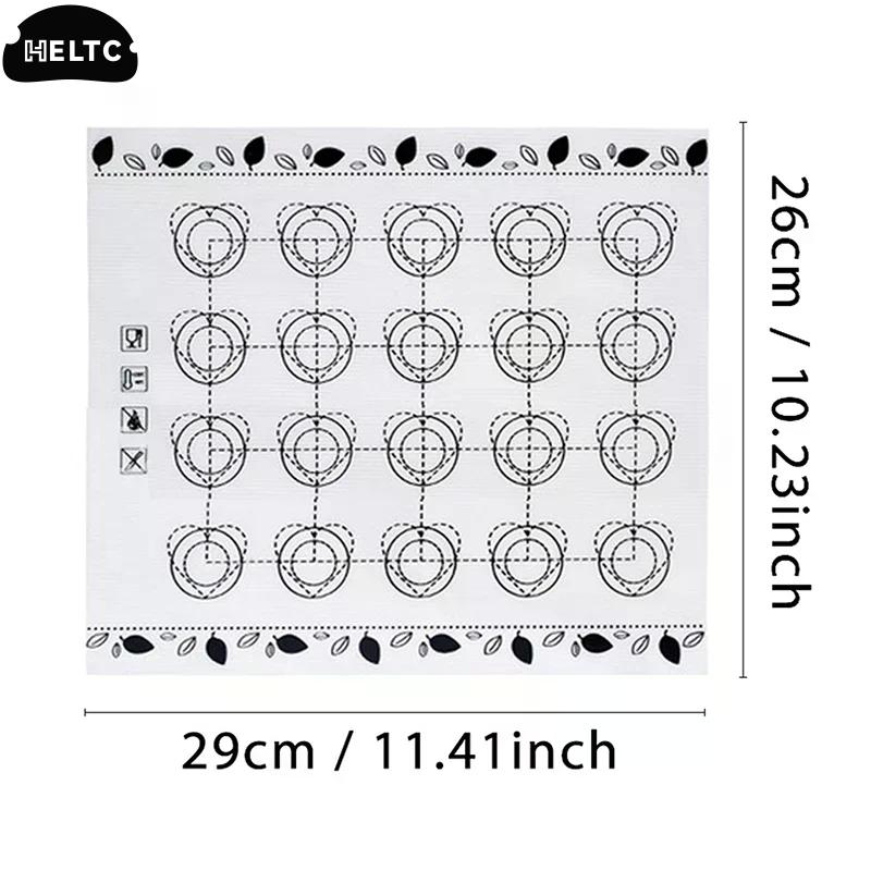 Silicone Macaron Baking Mat Non Stick Fondant Cookie Pad Oven Bakeware Sheets Liner Cakes Pastry Tools Rolling Dough Mats