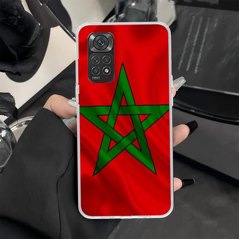 

Morocco Flag Phone Case for Xiaomi Redmi Note 14 13 12S 12 11S 11T 11E Pro Plus 11 10 10S 9S 5G Soft Silicone Cover Redmi Note 1 Redmi Note 14 4G