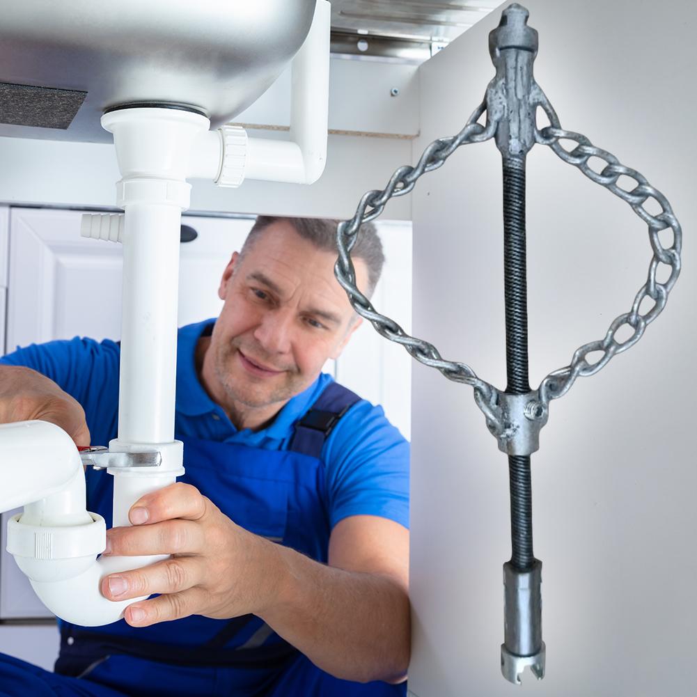 Flex-Shaft Sewer Descaling Chain Stainless Steel Pipe Maintenance Tool Spring Oil Plugging Pipe Dredger for Pipeline Blocks