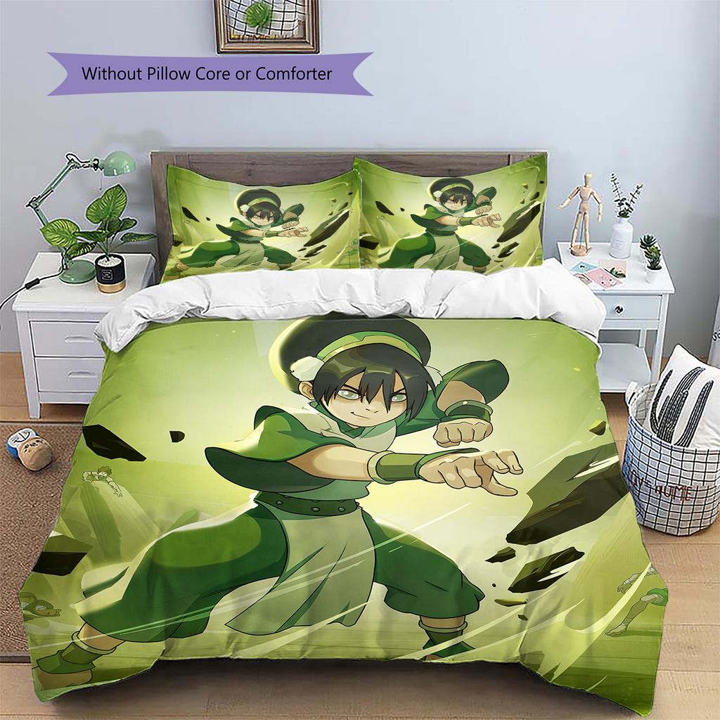 Toph Beifong  Pattern Bedding Quilt Set  Home Decoration  Gift (1 * duvet cover + 2 * pillowcase  without core)