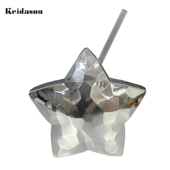 

Экологичная герметичная детская чашка для воды большой емкости, 570 мл, детский спортивный соломенный подарок на день рождения серебряный