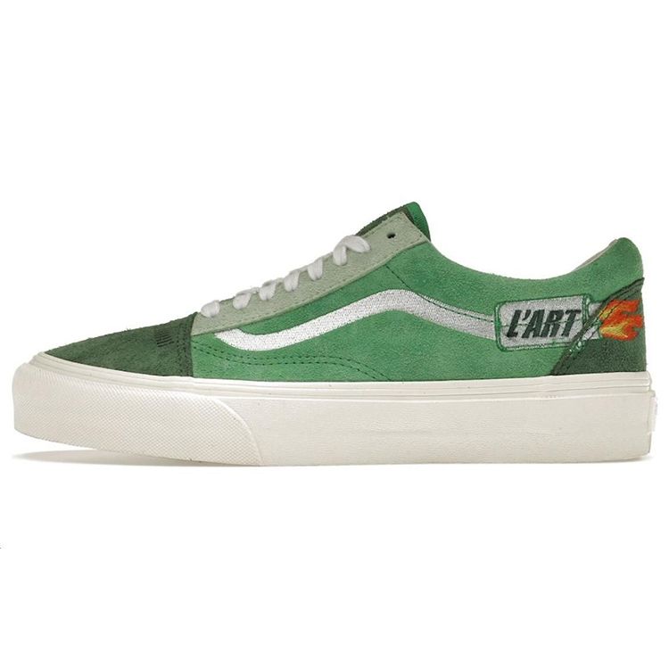 

Vans Kar L Art De LAutomobile X Old Skool Vlt Lx Низкие кеды для скейтбординга Унисекс Кроссовки Зеленый Белый VN0A4BVFGRN1 40