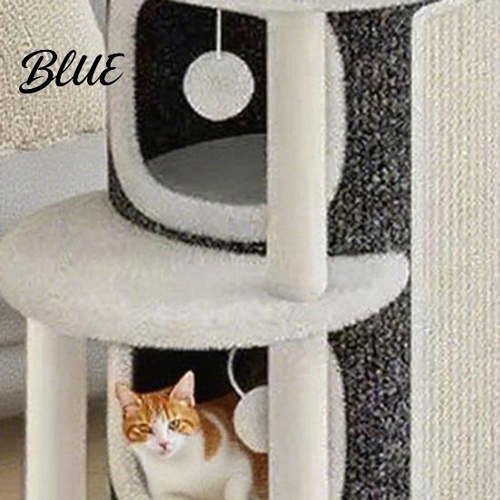 Small Apartment Cat Multi-cat Sisal Barrel with Tower Scratching Tree Climbing 3 Caves Pad Multi-tier