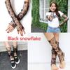 Women's Sun Protection Cuff Summer Driving Ice Sleeve Thin Mesh Socks Feet Dual Use Lace Gauze Gloves