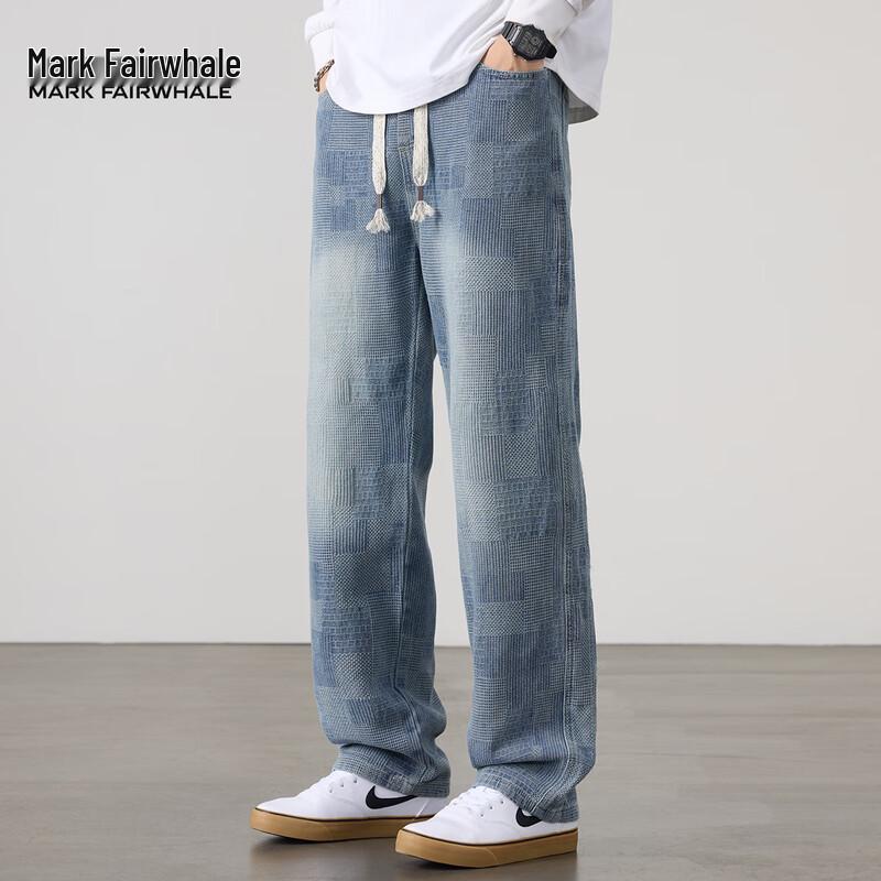 Mark Fairwhale Men's Loose Straight Denim Jeans
