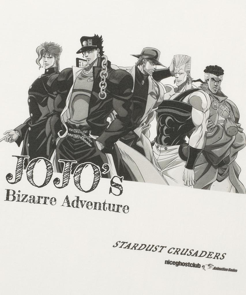 NICEGHOSTCLUB Jojos Stardust Crusaders Tee_White(Ng2Gmut500E)