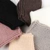 Protable Fingerless Wool Wrist Gloves Half Mitten Exposed Finger Knitted Wool Glove