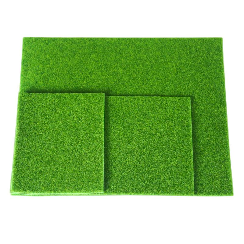 1/2Pcs Diy Project Model Scene Railway Layout Accessories 15/30Cm Square Grass Mat 3Mm 5Mm 8Mm Thick Artificial Lawn Carpet