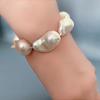 Freshwater Baroque Pearl 925 Broken Silver OT Fastener French Retro Vocal Victor's Temperature Hand