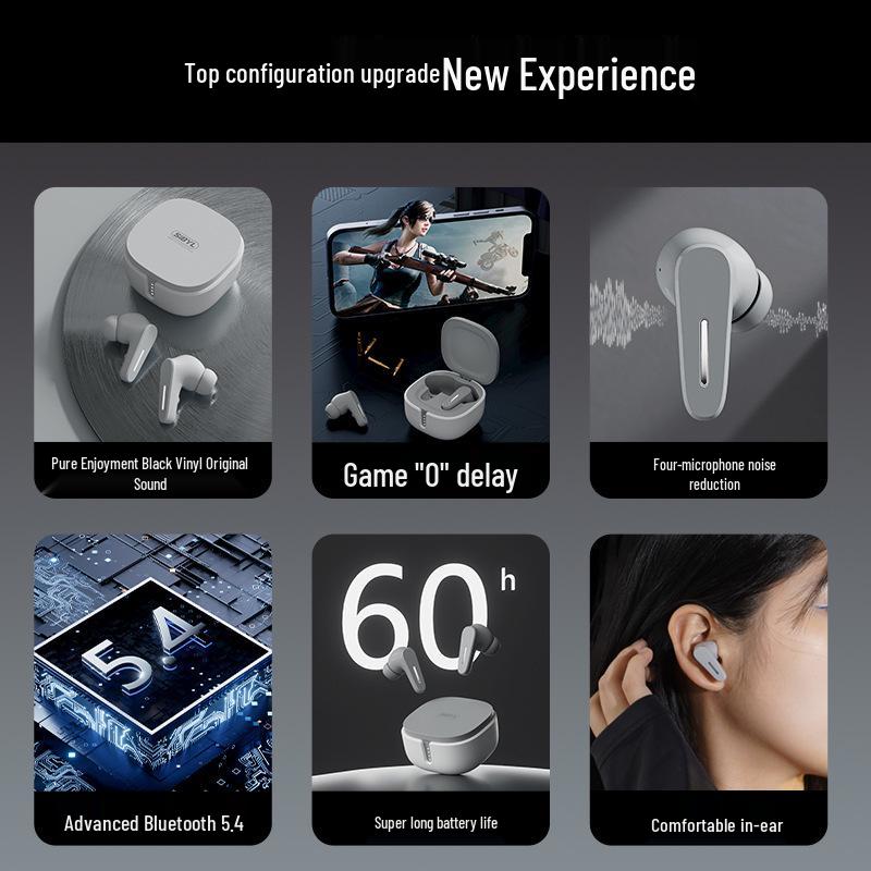 2025 High-Value True Wireless Noise-Cancelling Bluetooth Earphones for Gaming, Android, and Apple