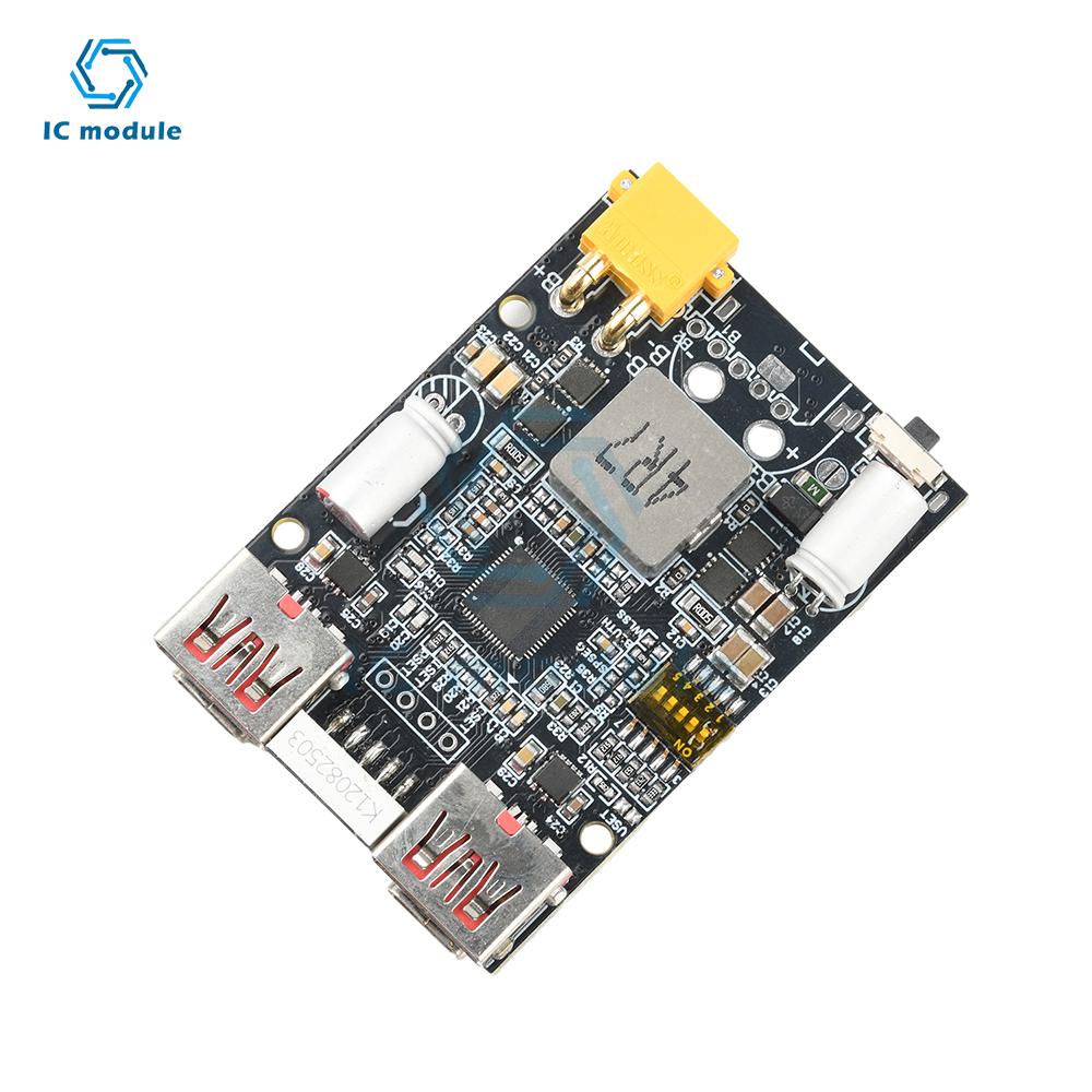 2-7S 100W Schnelllade-Powerbank-Motherboard PD/QC-Unterstützung für Li-ion/LiFePO4-Akkus, DIY-Lademodul