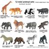 Mini Wild Animal Model Set With Plastic Figures For Educational Display And Collection