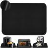 For Kitchen Appliances Black Air Fryer Mat Silicone Coated Pad Silicone Coated Fiberglass Waterproof And Oil-proof