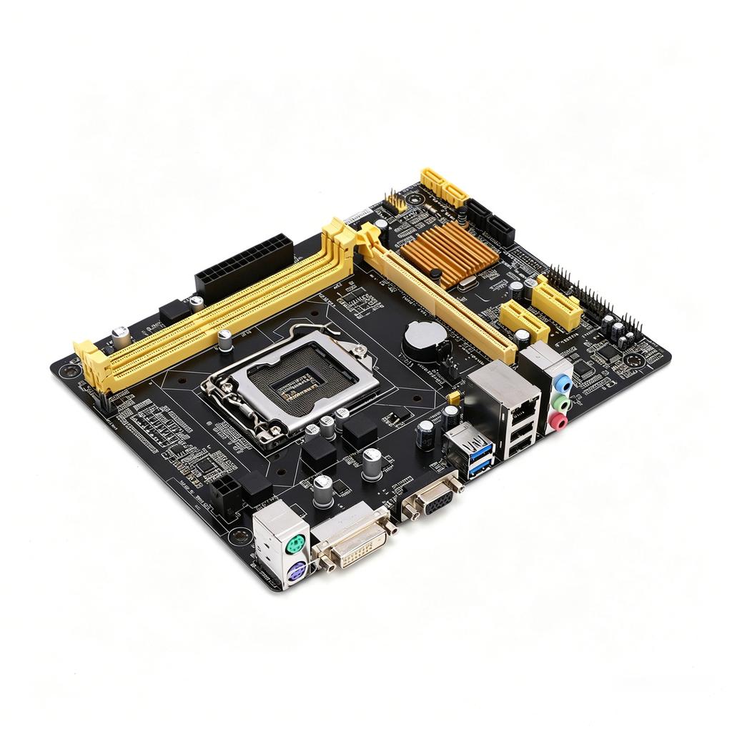 Desktop Motherboard LGA 1150 for 4th Gen I7 I5 I3 DDR3 16GB Easy Installation Computer Motherboard with 3 Phase Power