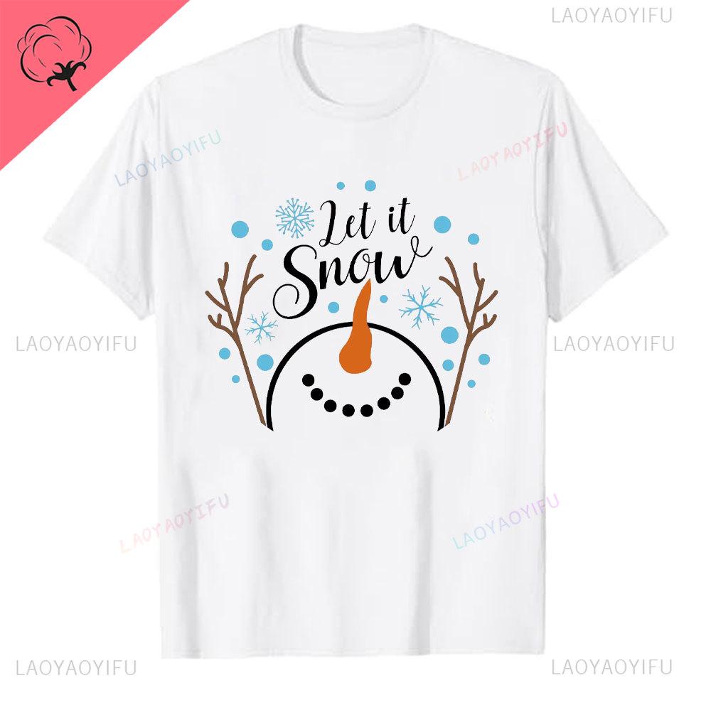 Le Tits Now Weihnachten Lass Es S Jetzt Hässlich Lustig Party Tasche Mode Einzigartig Buchstaben Druck Normales T-Shirt für Männer Weirdcore T-Shirts