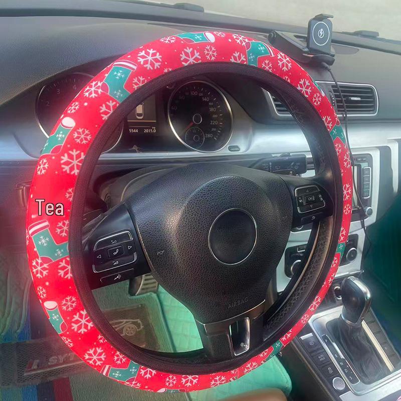 Kiki the Cat Universal Elastic Steering Wheel Cover - All Seasons, No Inner Ring