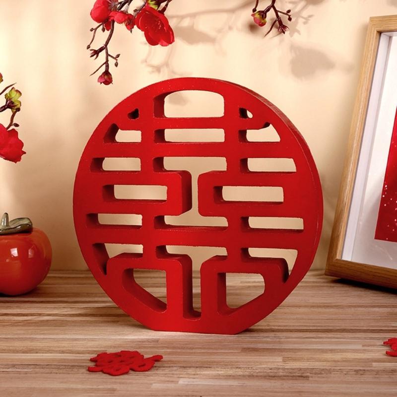 Pack Of 2 Solid Wooden Joy Wall Hangings Safe Display For Wedding Anniversary Party Decoration Setups