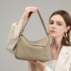 First Layer Cowhide Geometric Bag Design Sense Niche Messenger Bag Women's Commuting Sense Underarm Portable Shoulder Bag