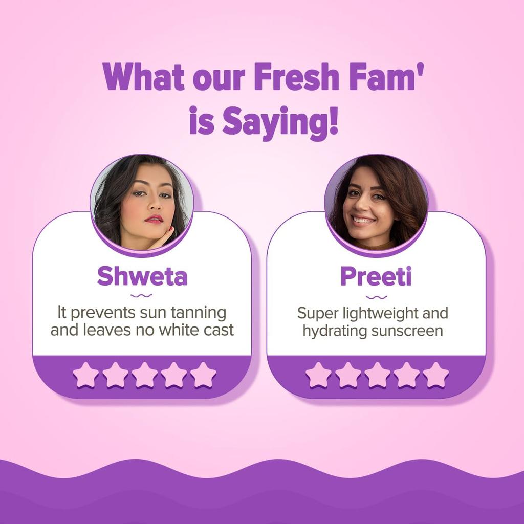 Aqualogica Illuminate+ Feuchtigkeitsspendendes Sonnenschutzmittel LSF 50+ PA++++ 80 g Packung 1 für strahlenden, ebenmäßigen Hauttonschutz