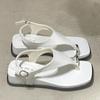 Fashion Summer New Fashion Style Flip Flops Shoes Roman Style Leisure Toe Covering Sandals Comfortable Soft Buckle Non-slip Women Sandal