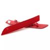 1 Pair Car Rear Bumper Reflector Light Left&Right Red For Peugeot 508 2011-2014