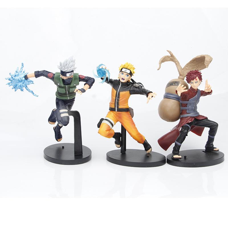 18CM Anime Naruto Shippuuden Hatake Kakashi Figure Battle Posture Raikiri Kakashi Model Toy Gift Collection Action Figure PVC