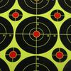 90pcs 8cm Bright Yellow Splatter Hole Paper Target for Hunting