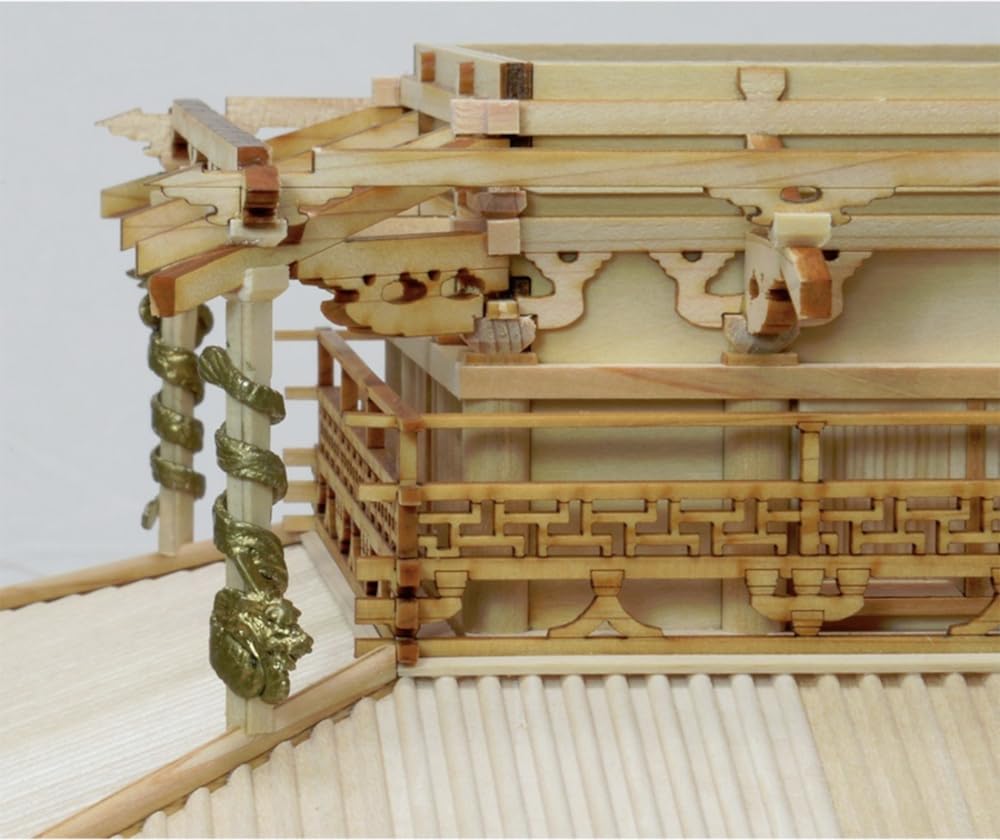 Woody Joe 1/75 Scale Horyuji Temple Kondo Wooden Model Assembly Kit (Building)