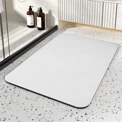 Schnelltrocknende Diatomeenerde-Fußmatte für Badezimmer, rutschfestes Design, 60x40CM