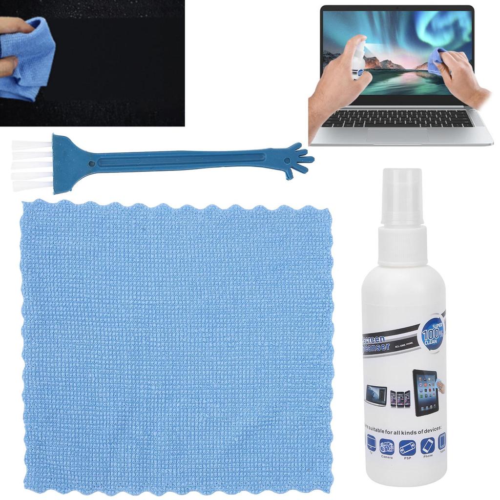 Komputer Laptop Środek do czyszczenia ekranu telefonu komórkowego Zestaw szczotek do tkanin Zestaw do czyszczenia ekranu