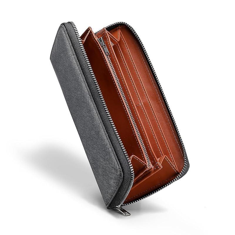 

[JOAIAO] wallet men s long wallet luxury leather Made by top wallet craftsmen For men business stylish large capacity YKK zipper Skimming prevention