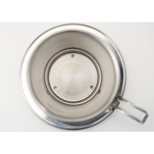 Kalita Wave Series Stainless Steel Coffee Dripper (WDS-185) - Handcrafted by Tsubame Artisans, This Dripper Is Perfect for 2-4 People and Serves 2 or