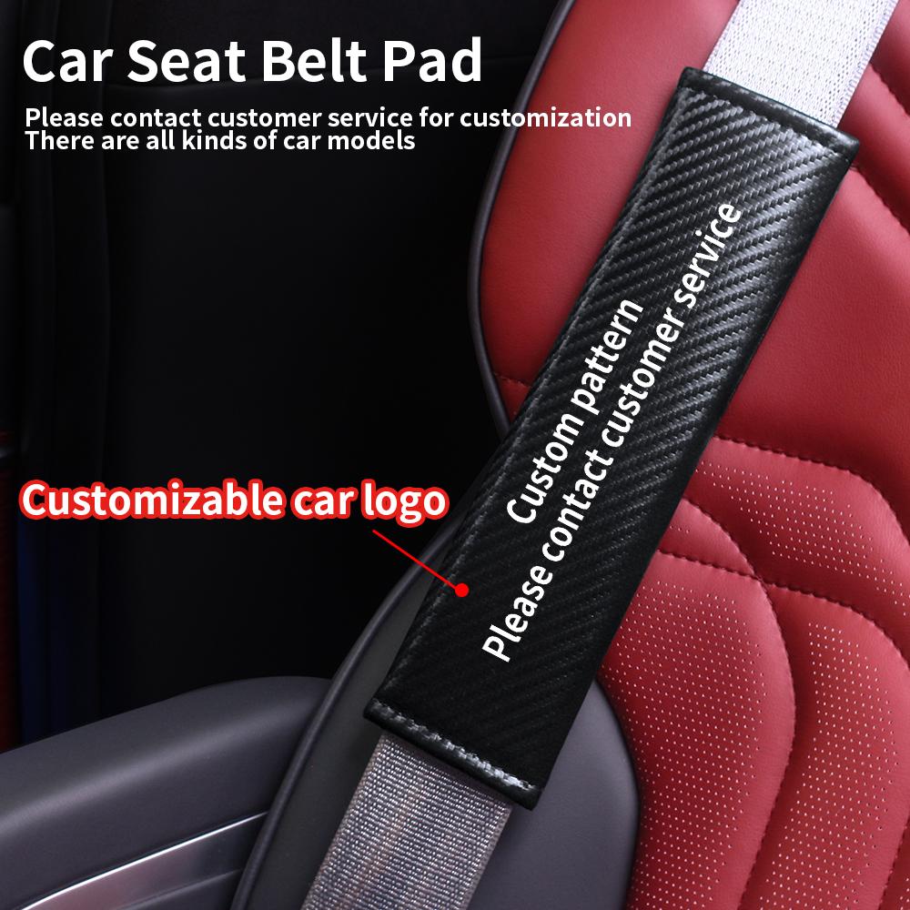 2026 Hot Sticker Car Seatbelt Shoulder Protector Cover Carbon Fiber Safety Belt Shoulder Cover Padding Pad For VW Volkswagen GTI