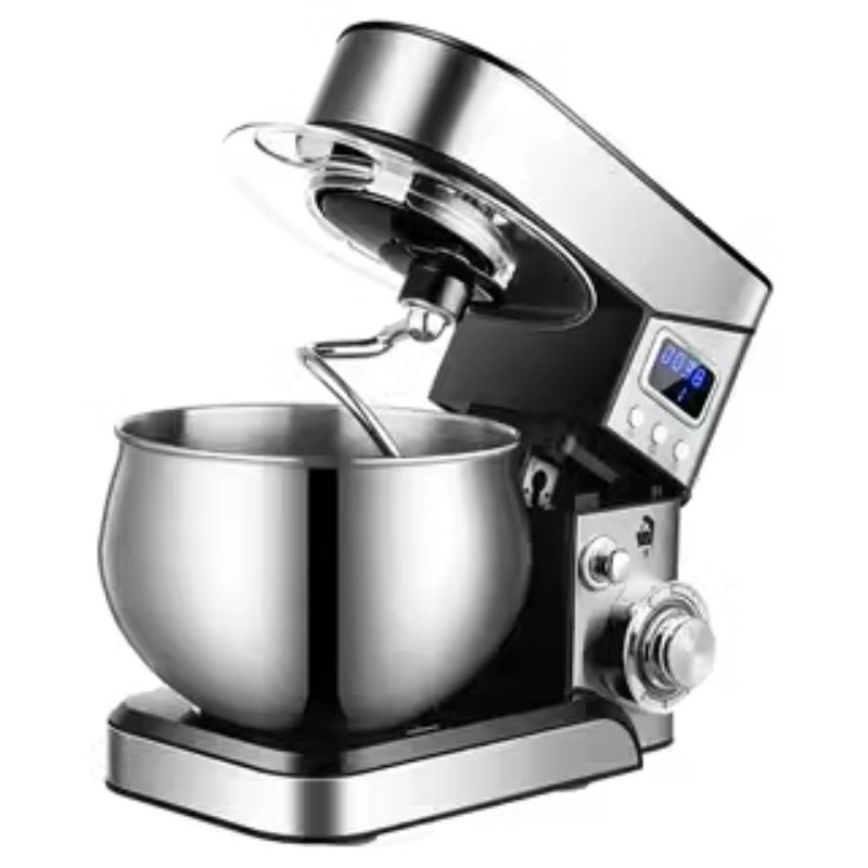 220V Electric Stand Food Mixer Stainless Steel Chef Machine Knead Dough Timed Dough Maker