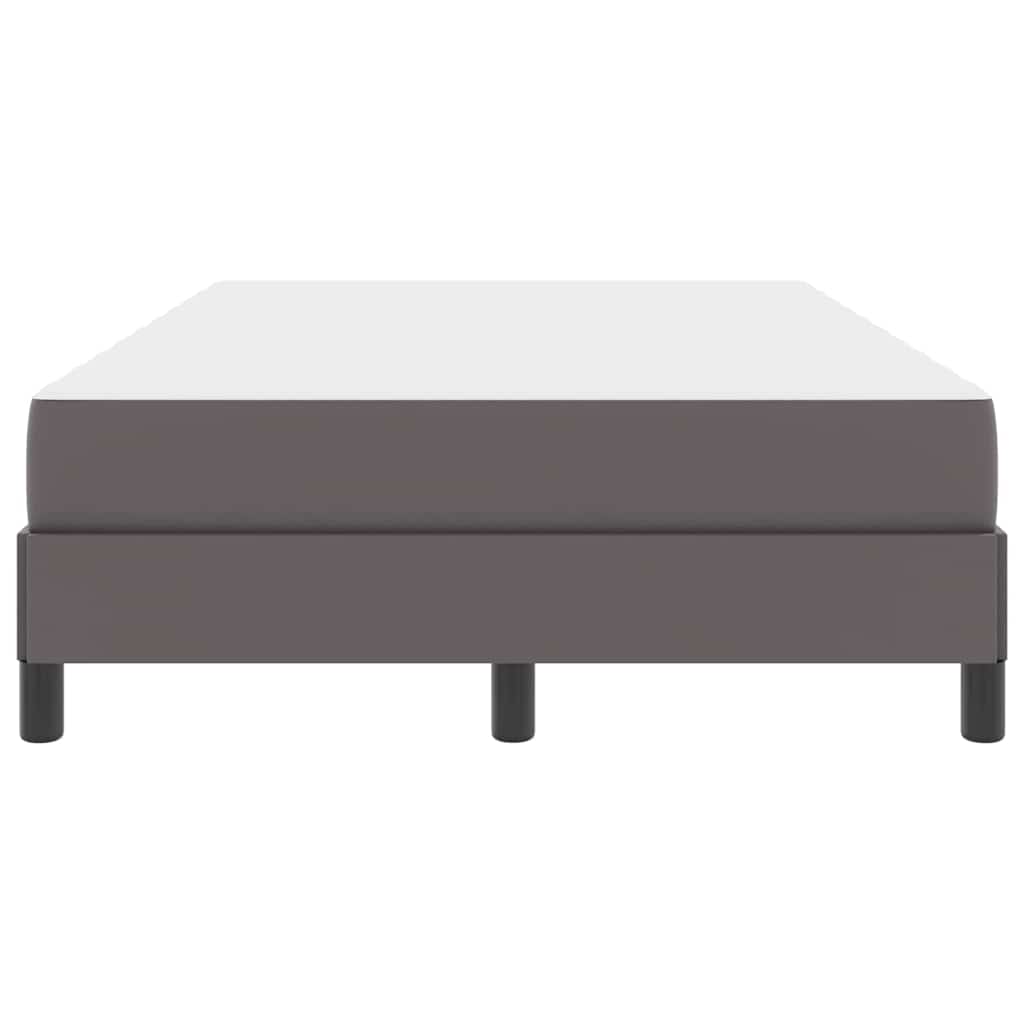 Bed Frame with Mattress Gray 120 x 190 cm Fabric