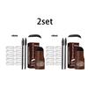 EELHOE black hairline eyebrow powder set lazy multi-purpose shadow powder eyebrow hairline filling waterproof daily makeup 1set