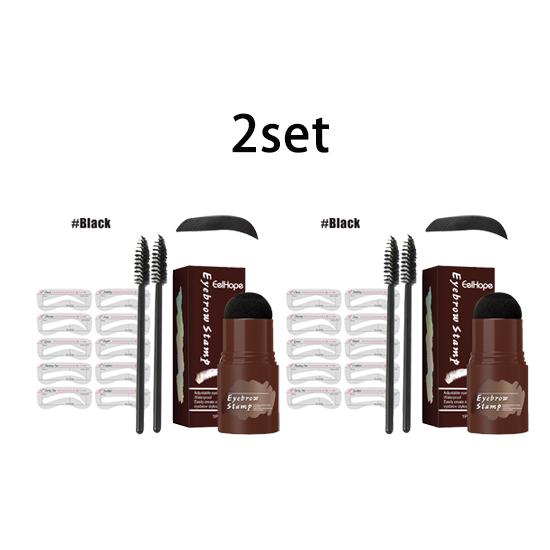 EELHOE black hairline eyebrow powder set lazy multi-purpose shadow powder eyebrow hairline filling waterproof daily makeup 1set