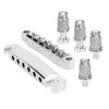 6 String Fixed Bridge Set Zinc Alloy String Base for   Electric Guitar Accessories