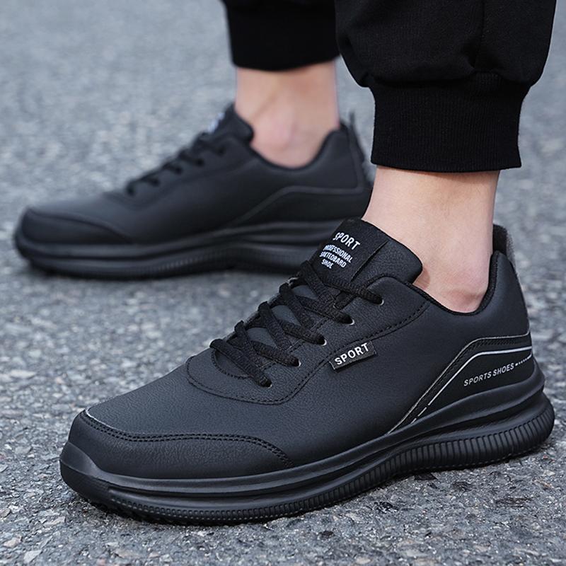 39-48 Spring/autumn Men's Shoes Men's Sports and Leisure Student Shoes Running Lightweight Black Men's Shoes