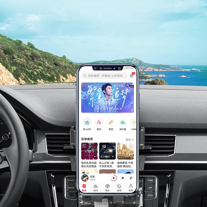 360stupňová otočná přísavka do auta, držák na větrací otvor, držák telefonu