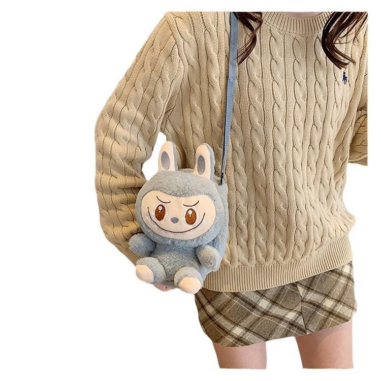 Character Plush Cartoon Shoulder Crossbody Bag For Kids And Use School
