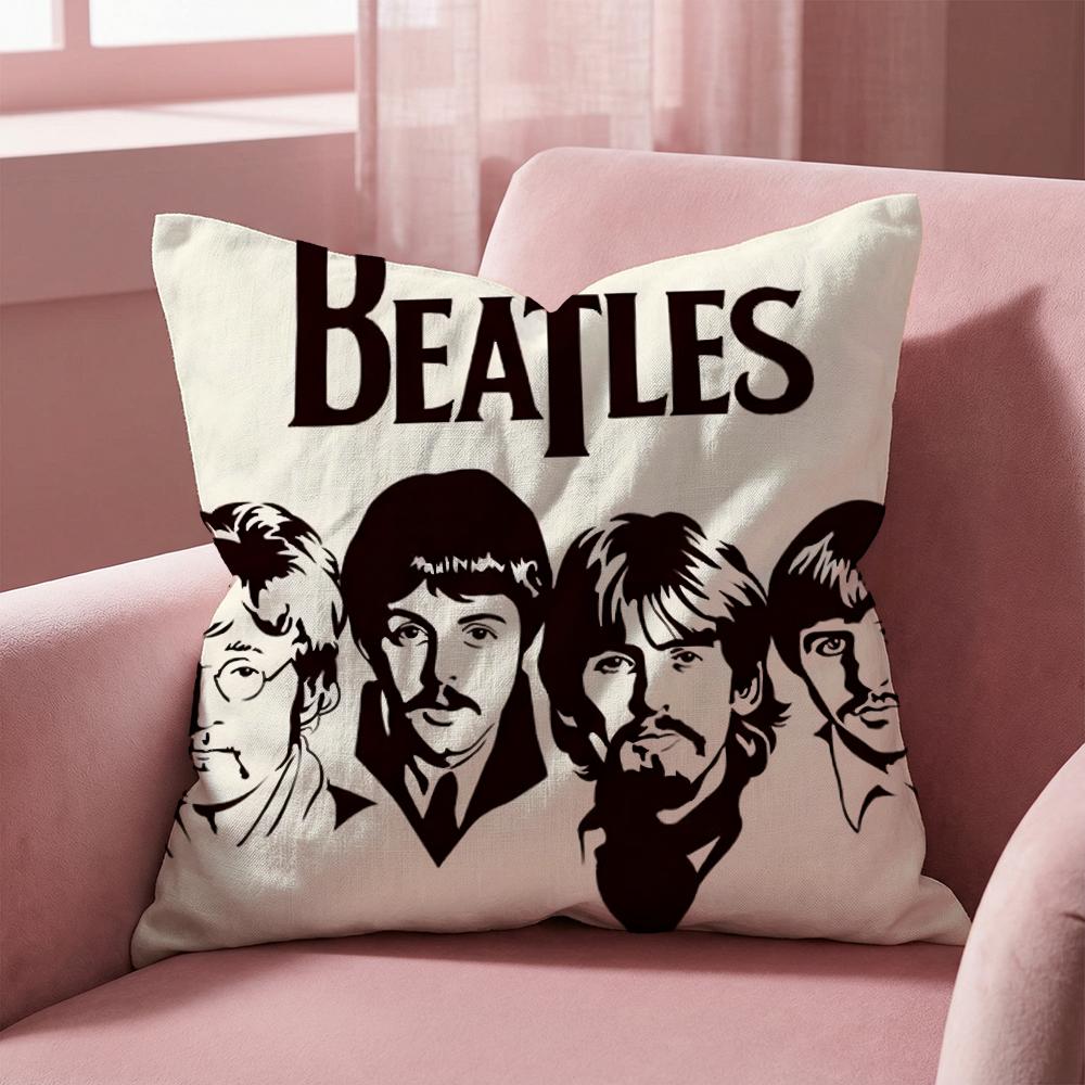 The Band T-The B-Beatles Cushion Cover Multi-Scene Pillow Cover for Home & Car - Reversible, Soft & Durable for Daily Use