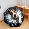1 PC Automatic Folding Umbrella - Cute Pet Puppy Pattern, Portable & Foldable Design with 8 Ribs, Christmas Birthday Gifts