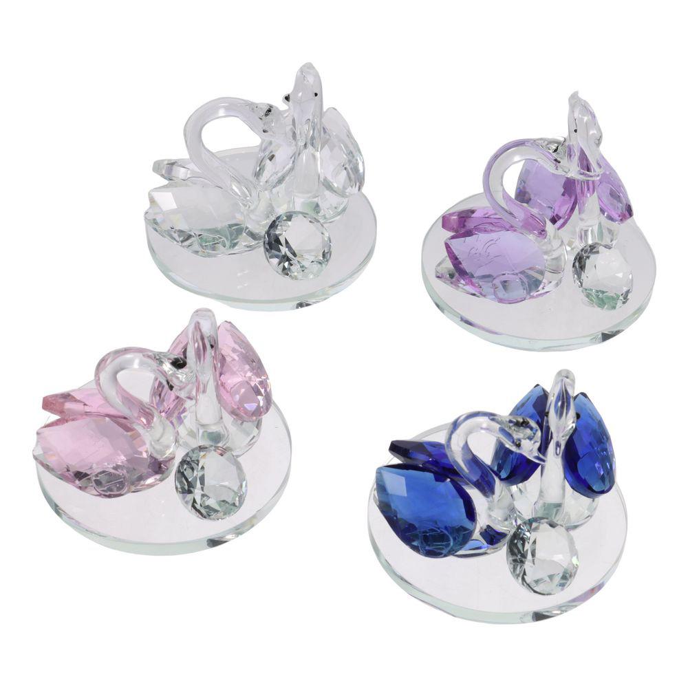 Crystal Home Decoration and Accessories Colorful Swan Ornament New Beautiful Glass Ornaments Home