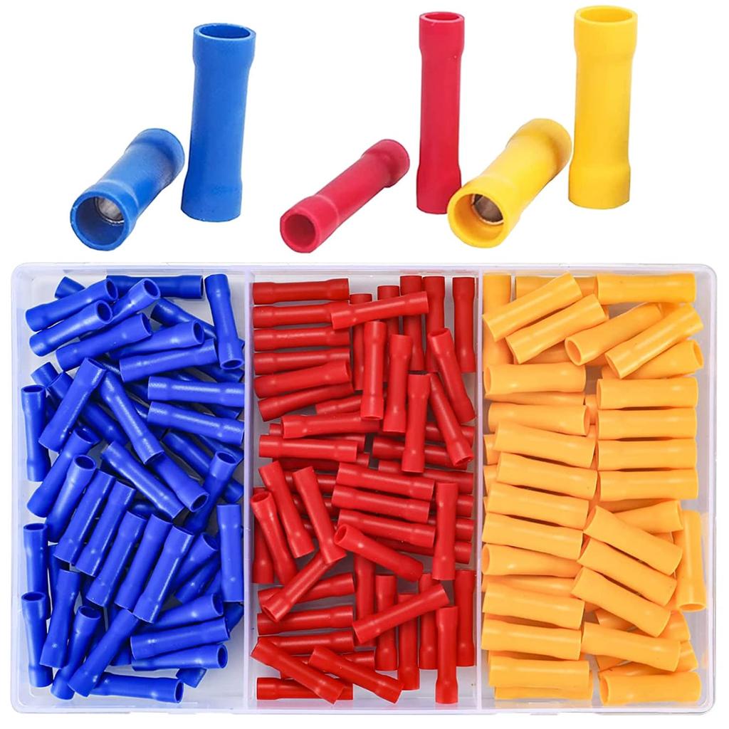 GTIWUNG 200-Piece Insulated Crimp Terminal Set, Crimp Connector Terminals, Splice Kit, Wiring Connection Connector Crimp Sleeves