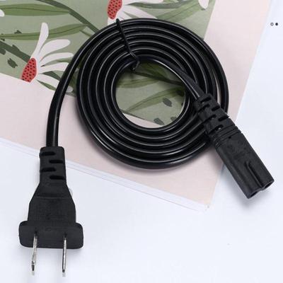 US Stecker Stromkabel 2-polig für Geräte mit 8er-Buchse 2-poliges Stromkabel für Laptop-Ladegerät, Fernseher, Radio, Lautsprecher