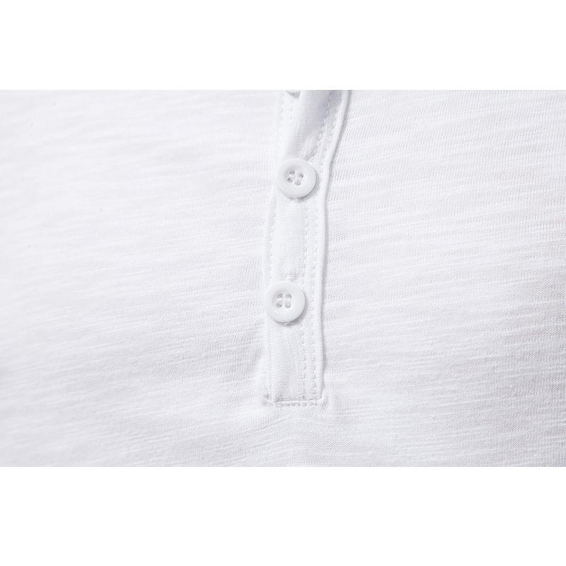 Mens Plain Short Sleeve Henley T Shirt Summer Casual Pullover Loose Top Blouse